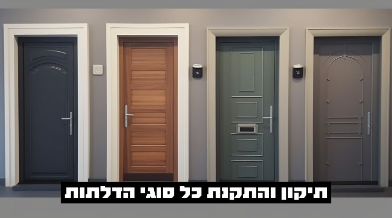 התקנה והחלפת כל סוגי הדלתות בראשון לציון